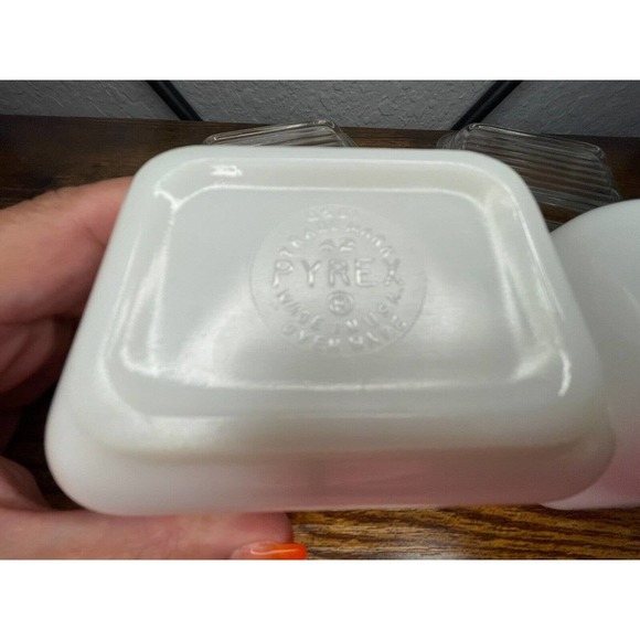 Set of 3 Vintage Pyrex Turquoise Amish Butterprint Dishes #472 #501 - Picture 9 of 16